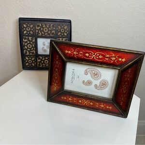 Sonoma Red and Black Decorative Picture Frames